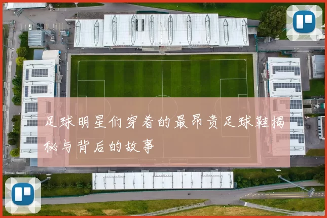 足球明星们穿着的最昂贵足球鞋揭秘与背后的故事