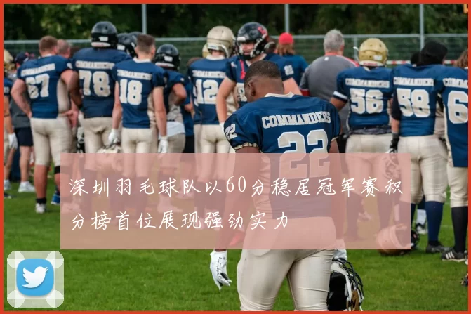 深圳羽毛球队以60分稳居冠军赛积分榜首位展现强劲实力
